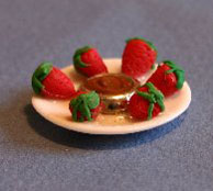 Dollhouse Miniature Strawberries N Chocolate
